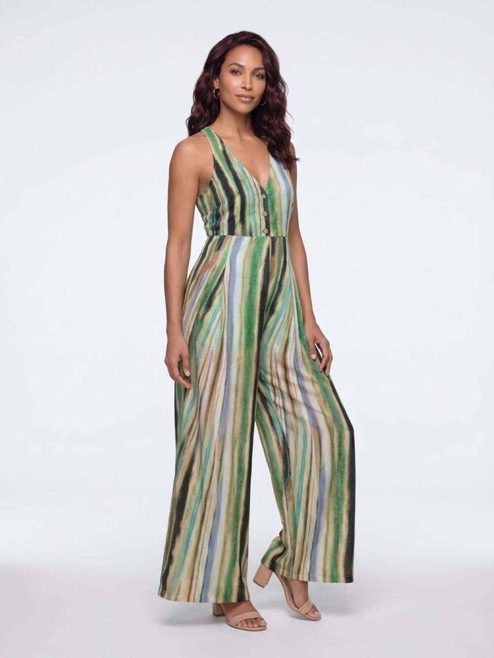 KAS Newyork Striped Jumpsuit